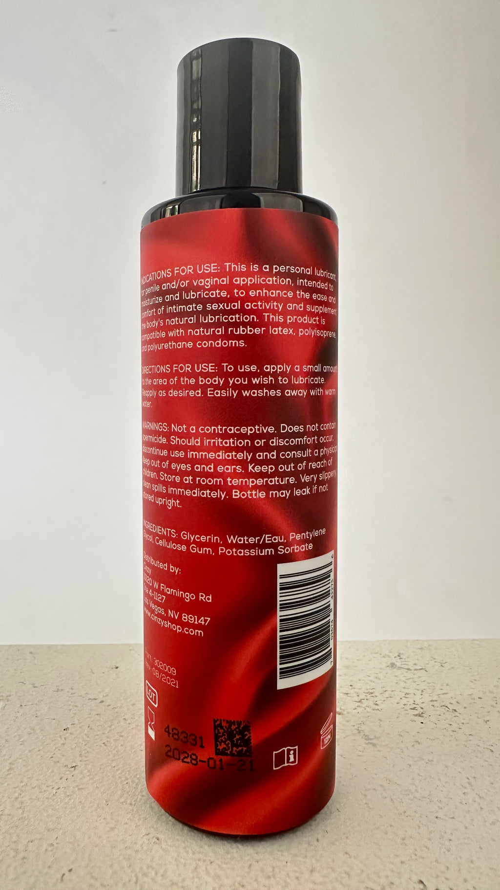 Cinzy® Water-Based Lubricant - FREE SHIPPING